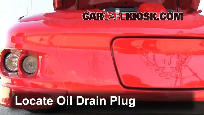 2001 Pontiac Firebird 3.8L V6 Convertible Oil Change Oil and Oil Filter